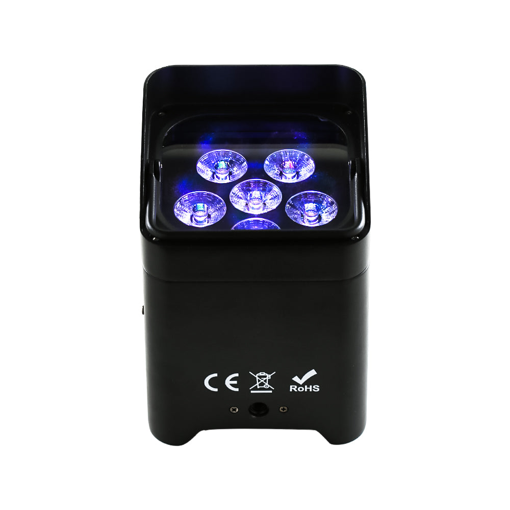 4x Smart DJ S6 RGBWAUV 6in1 wireless LED Uplight