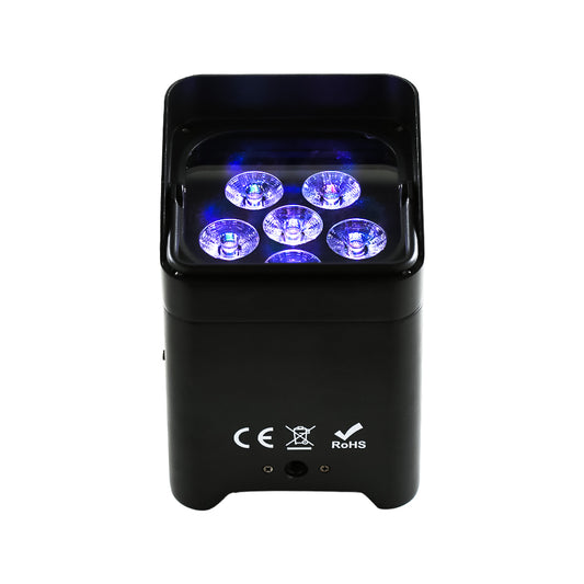 4x Smart DJ S6 RGBWAUV 6in1 wireless LED Uplight