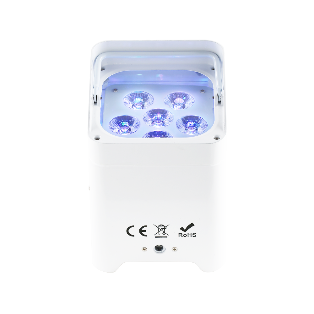 4x Smart DJ S6 RGBWAUV 6in1 wireless LED Uplight