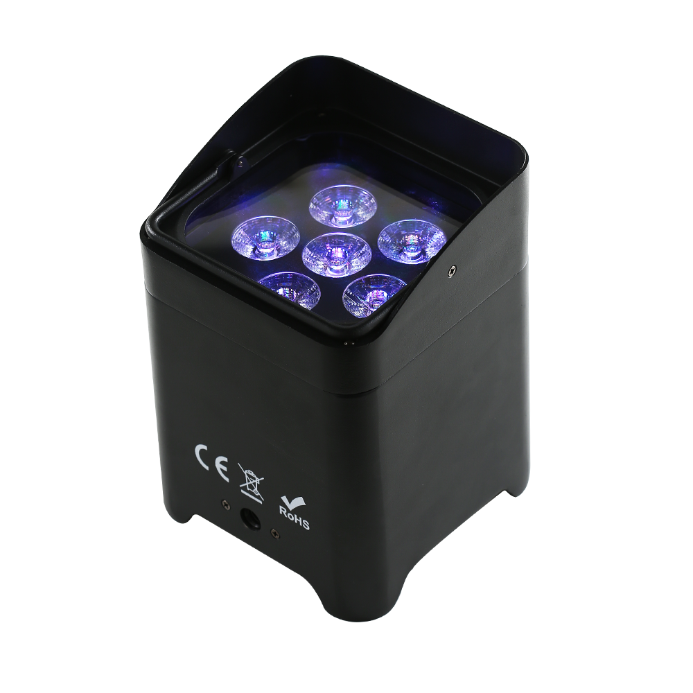 4x Smart DJ S6 RGBWAUV 6in1 wireless LED Uplight